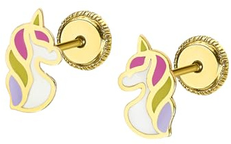 TIME ROAD Boucles d'Oreilles Fille de Or 9K LG00186