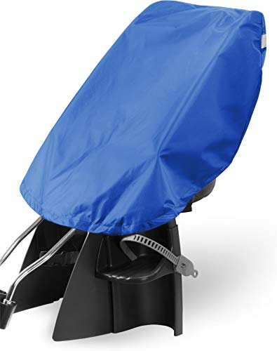 Regencover Regenschutz für Fahrradkindersitze mit Reflektorstreifen - für alle gängigen Sitze geeignet Dunkelblau ONESIZE