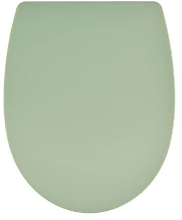 Wirquin 20724244 Abattant WC avec frein de chute Marbella en thermoplastique, déclipsable, vert sauge