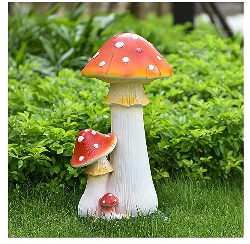 Gartenstatuen 1pc Outdoor Garten Pilz Hof Ornamente Hof Garten Rasen Simulation Kindergarten Dekoration Layout Landschaftsbau Gartendekoration im Freien (Color : Style 4)