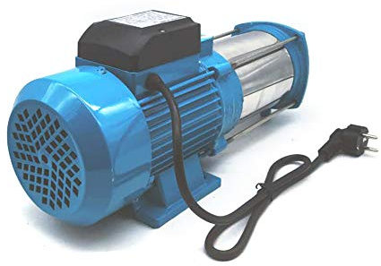 Mermajestic Gartenpumpe Wasserpumpe, Rostfreier Stahl Gartenpumpe Selbstansaugend, IP44 2850rpm Pumpe Wasser mit 1-Zoll-Wassereinlass/-auslass, 0-50dB Eräusch, 17.71 x 5.9 x 7.48 (1300, Watt)