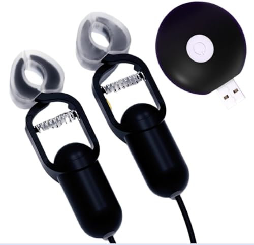Lxjily Nipple Sex Toys- Vibrating Nipple Clamps Clitoris Clamp Nipple Vibrator with 10 Powerful Vibration Couples Sex Toys for Clitoris Nipple Stimulation Adult Toys for Women Couples Sex Toys
