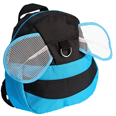 Beavorty Kinderrucksack mit Seil und Motiv Blauer Schulrucksack für Junge Mädchen Robust und Atmungsaktiv für Reisen und Outdoor-aktivitäten