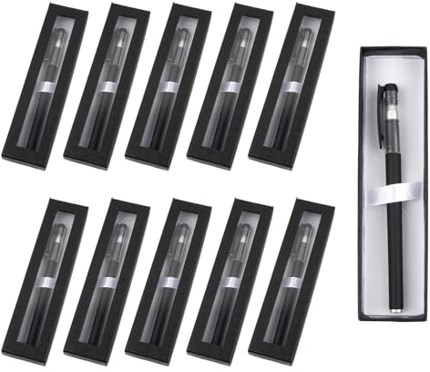 10 Pezzi Scatola Regalo per Penna 18x5,2x2,5cm, Scatole Matite Caso Vuoto, Scatola per Gioielli, Singola Penna con Cuscino, Stilografica Scatole Regalo per Forniture Souvenir Affari Compleanno (set A)