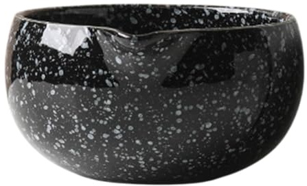 Gcljlmy Cuenco para té matcha, accesorios, cuenco de mezcla Matcha para oficina, casa de té, regalo para ceremonia de té matcha (negro claro)
