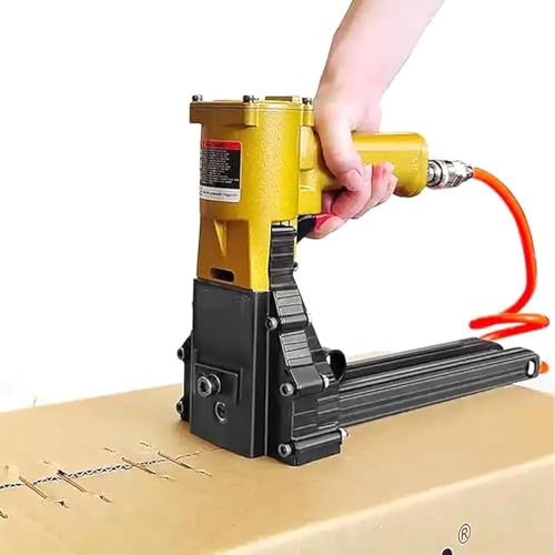 Agrafeuse pneumatique avec profondeur et étanchéité réglables pour une fermeture efficace du carton