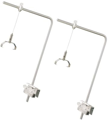 Stgfyxgs Supporto per Luci per Acquari, Supporto per Lampade, Staffe, Staffa Stabile per Il Fissaggio di Luci per Acquari, Staffa di Sospensione per Luci per a, con 2 Clip