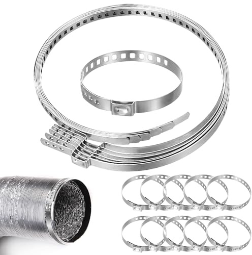 Okeno Select16 Pièces Colliers de Cardan Universels, Colliers de Serrage Acier Inoxydable pour Soufflets de Transmission, 25-50mm et 50-120mm, Outil de Montage pour Réparation Auto