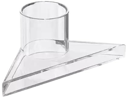 Conector de tubería transparente Accesorio de pico pato triangular for acuario, accesorio diámetro interior 20 a 25 mm for peceras(61.5mm)