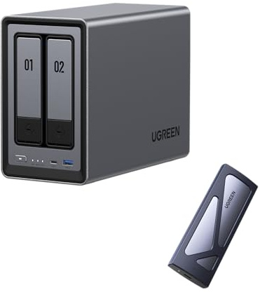 UGREEN NASync DXP2800 2-Bay NAS mit 10Gbps NVMe Gehäuse