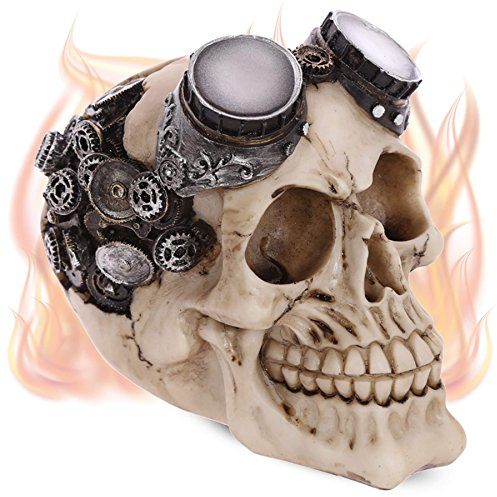 mtb more energy Deko Totenkopf ''Steampunk Paulie'' Totenschädel Figur Dekoration