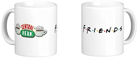 Lewistons-Of-London Friends TV Show Series USA Sitcom The One Where Drink Tea Coffee Central Perk Funny Humour Work Banter Ceramic White Cup 11oz Mug