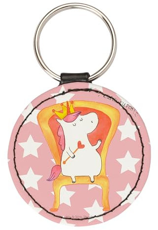 Mr. & Mrs. Panda Schlüsselanhänger Einhorn König - Geschenk, Schlüsselaccessoire, mini, Prinzessin, Bundeskanzler, schlüsselbund anhänger, Krone, Taschenanhänger, Unicorn, Präsident