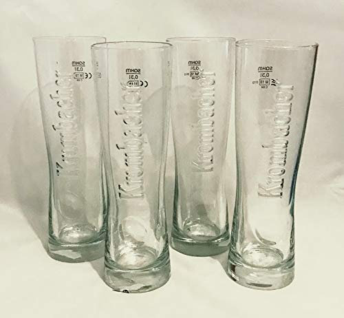 Krombacher Gläser 0,3l / Star Cup Szene Glas / 4er Set