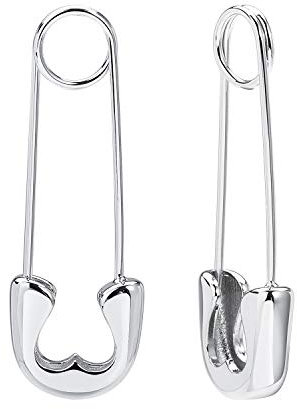 SANNYRA Frauen Sicherheitsnadel Ohrringe Versilbert Minimalistische Geometrische Ohrring Täglicher Schmuck für Frauen 07 Sicherheitsnadel, Kupfer, Kein Edelstein