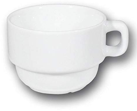 Service à thé 6 personnes porcelaine blanche - Roma