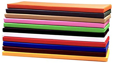 Leder Bankauflage Matte Sitzkissen für Gartenbank Sofa oder Schaukel, Bankkissen Rechteckig Weich Stuhlkissen mit Reißverschluss, 5cm Dick-Heise-80x30x5cm