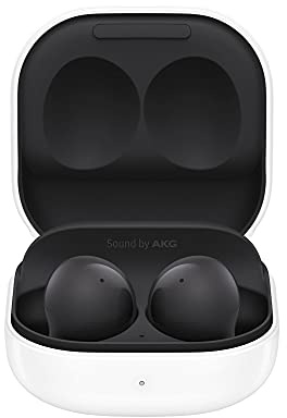 Samsung Galaxy Buds2 Cuffie Bluetooth, True Wireless, Cancellazione attiva rumori, Custodia Ricarica, Audio bilanciato, IPx2, Ergonomici, Grafite (Graphite), 2021 [Versione Italiana], One Size