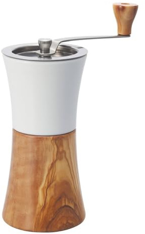 Hario Olive Wood Ceramic Coffee Mill Kaffeemühle aus Olivenholz, Keramik/Holz