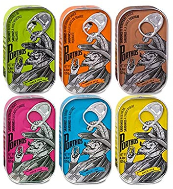 Porthos Mezcla de sardinas, 6 latas x 125 g, de Portugal
