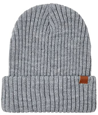 NAME IT Unisex Nknmilan Knit Hat2 Noos M tze, Grey Melange, 52/53 EU