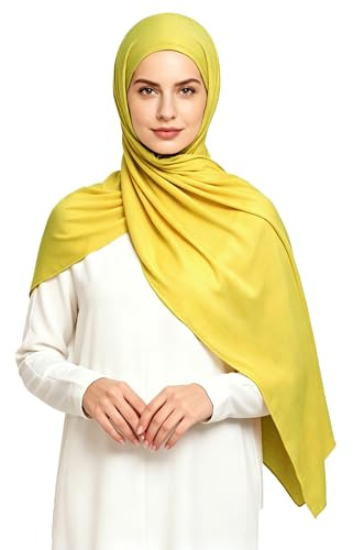 Lina & Lily Maxi Hijab Jersey Premium, Kopftuch Schal Turban für Muslimische Frauen