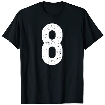 Nummerierte Übungs-Trikots Nummer 8 T-Shirt