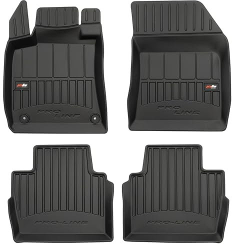 SMK Gummimatten auto fußmatten Satz passend für Peugeot 508 II ab 2018 Erleben Sie einen neuen Standard des Reisens mit rutschfesten auto fussmatten - Mehrjahres- auto teppiche für alle Straßenverhält