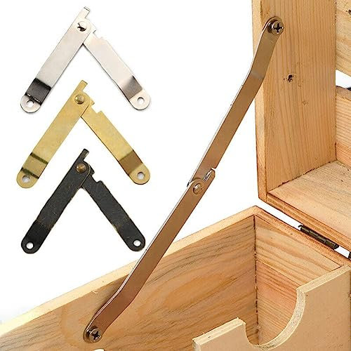 RANRAO 40PCS Antike Unterstützung Scharnier Geschenkbox Holzkiste Ecke Bewegliche Unterstützung
