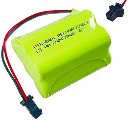 Pack 5 Pile ACCU Rechargeable 6V NI-MH AA 2400mAh avec CONNECTEUR SM-2P (1779)