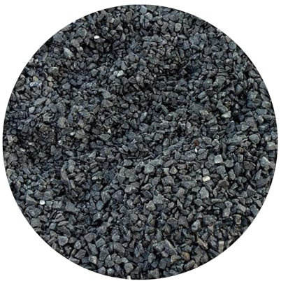 Best For Garden Basaltsplitt 2-5 mm - Ziersplitt aus schwarzem Basalt, vielseitig verwendbar in Garten, Hof & Wegen, gewaschen & naturbelassen, Deko- und Teichkies (200)