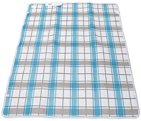 KIMISS Chauffage électrique 1,5 X 1,2 M, Surmatelas Chauffant avec Prise ECU à 2 Degrés Drap Chauffant électrique 220 VCoussin électrique SurmatelasCoussin Chauffant électriqueDrap de