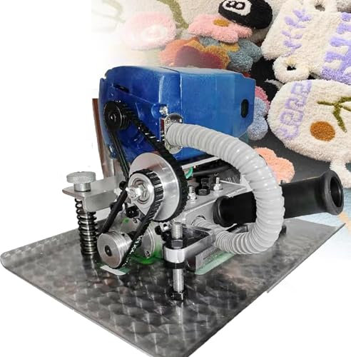 DPQYJPP Máquina Corte Plana para alfombras portátil, 500W, máquina de Corte Limpia para alfombras Hecha a Mano, 15000 RPM, Ideal para Cortar Pelo/Pila en Bucle, Tejer mechones de alfombras