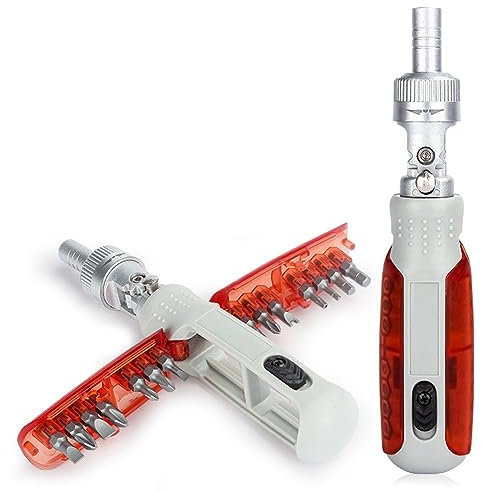 Duontyye Multi Angle Bidirectional Ratchet Screwdriver Set 15 in 1 Torx Magnetic Screw Driver Bit Precision Screwdrivers A
