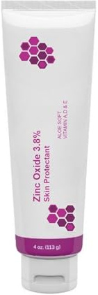 AmeriCan Goods First Aid Zinc Oxide 3.8% Ointment Aloe Soft with Vitamin A, D & E Skin Protectant Barrier Cream for Diaper Cuts Burnes