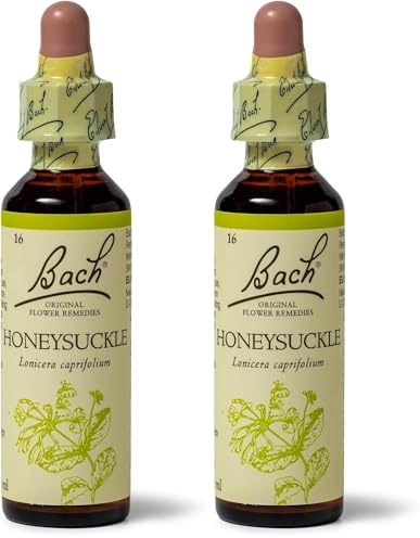 Bach Original Flower Remedies (Honeysuckle), Embrace The Now, Live The Day Group, Emotional Wellness, Natural Flower Essence, 20ml Dropper Bottle (Pack of 2)
