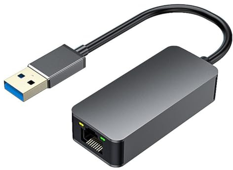 Zwfjcmsa Adaptador USB C Ethernet a RJ45 2.5G USB con cable RJ45 Tarjeta de red LAN RJ45 para PC y portátil