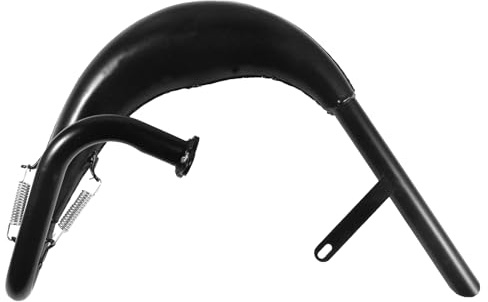 Tubo di scarico con avvolgitubo per moto da 49 cc, 66 cc, 80 cc, 100 cc, colore nero