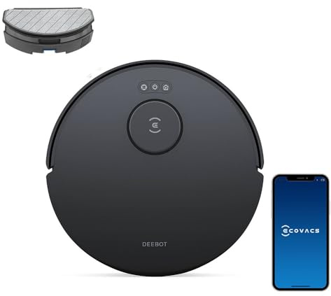 ECOVACS DEEBOT N20 Robot Vacuum Cleaner and Mop,8000Pa Strong Suction, ZeroTangle Brush, 300 Minutes Runtime,TrueMapping Intelligent Path Planning