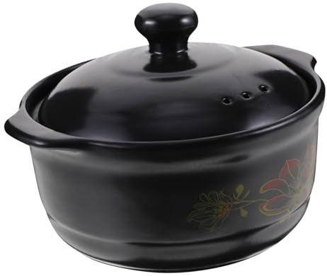PRETYZOOM High Temperature Resistant Kitchen Ceramic Pot Pot for Braised Chicken