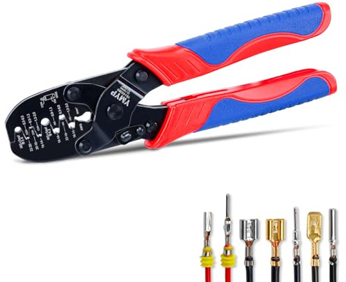 YMYP Weather Pack Crimper & Metri Pack Crimping Tool for 0.3–2.0mm² (22–14 AWG) Open Barrel & Sealed Terminals – Fits Deutsch DT/DTM, Waterproof Connector– Dual Cavity Connector Crimper YEJ-032BO