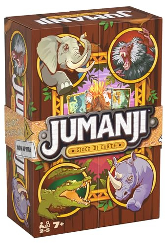 Jumanji, Versione Gioco Di Carte Strategico, Giochi da Tavolo, 7+ Anni