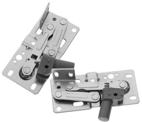 DECOMELODY 2 piezas Bisagras de Cierre Suave para Muebles Abatibles con Mecanismo Amortiguador Montaje Superficial Resistentes Silenciosas para Armarios y Zapateros Instalación y Duradera