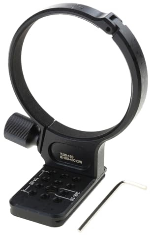 Objektiv-Stativhalterung mit Schnellentriegelung, Stativkragen mit 6,35 mm Schraube für 35–150 mm, 100–400 mm Kameralinse, Schnellwechselplatte