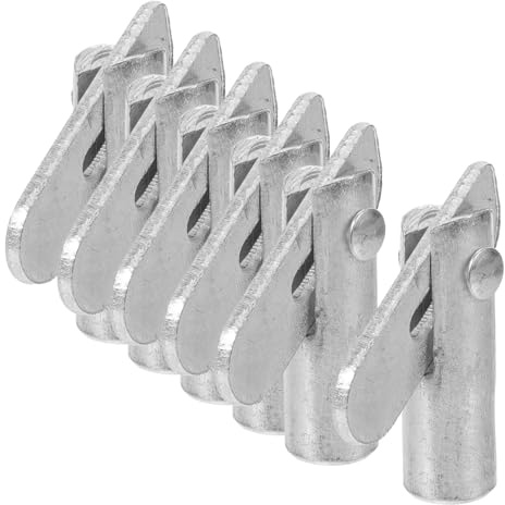 Pasador de Bloqueo 8 Piezas Galvanizado Plata, para Andamios | 12x45mm, Fijación Precisa y Retirada Sencilla, Instalación Rápida en Repuesto Profesional