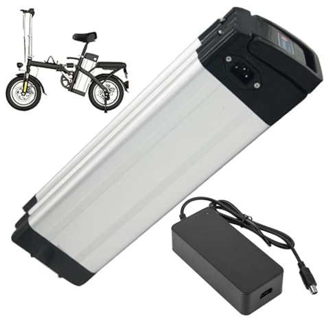 WSDAV Batterie au Lithium 24 V, 36 V, 48 V, Batterie Lithium-ION 20,8 Ah, 15,6 Ah, 13 Ah, 10,4 Ah, 8 Ah avec Chargeur pour kit Moteur 0-500 W,48v8ah