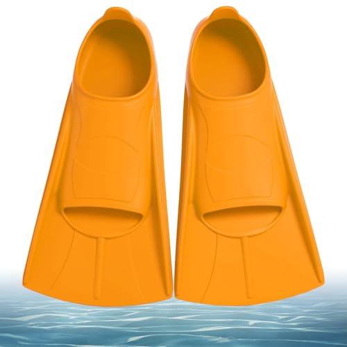Schwimmflossen Kinder, Kurze Flossen Kinder, Silikon Schnorchelflossen,Kurz Taucherflossen Mädchen,Freiwassertraining, Schnorcheln, Tauchen für Anfänger