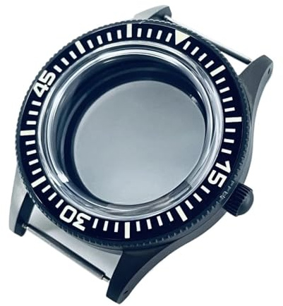 NLNKDTDPAK 40 mm passform for retrokupolformad NH35 NH36 NH34 ETA2824 PT5000 klockfodral med safirkristall lysande keramikram(B1 Black Bezel,ETA2824 PT5000)