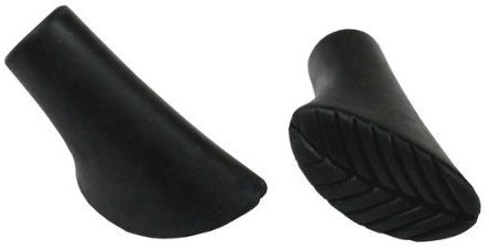 ALPIDEX 2 Stück / 1 Paar Nordic Walking Pads Gummipuffer für Asphalt