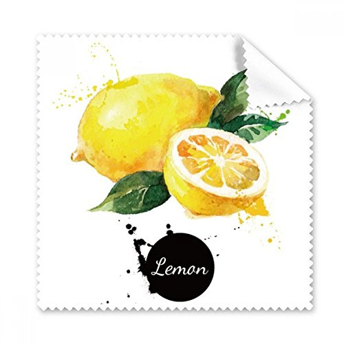 DIYthinker Lemon Obst Leckere gesunde Aquarell Gläser Tuch Reinigungstuch Geschenk Telefon Screen Cleaner 5pcs